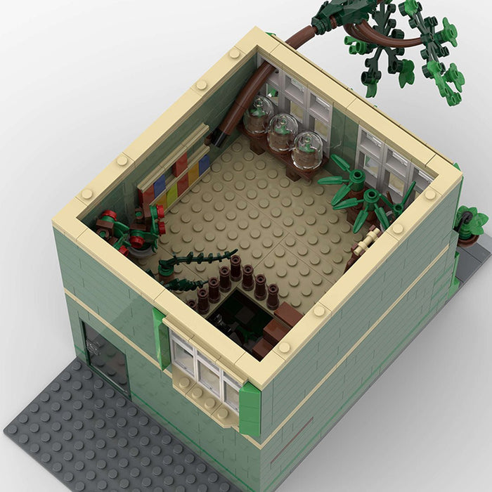 MOC-209268 Green Ivy Flower Shop Modular Building Blocks-LesDiy-MOC-