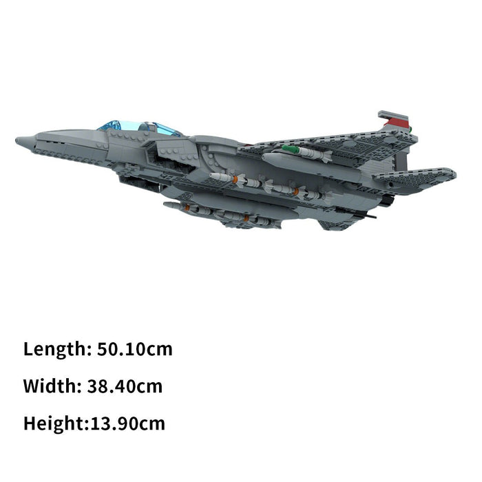 MOC - 210105 F - 15D Eagle Building Blocks - LesDiy - Building Blocks -