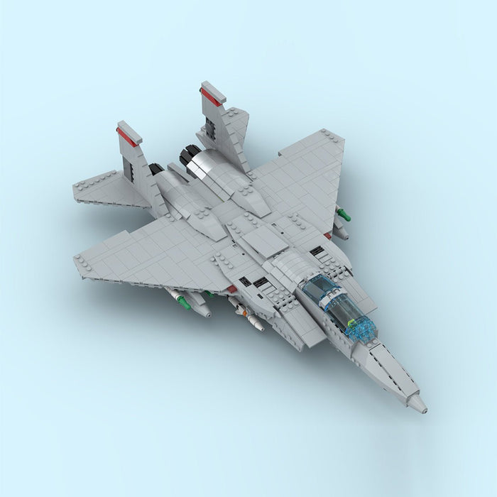 MOC - 210105 F - 15D Eagle Building Blocks - LesDiy - Building Blocks -