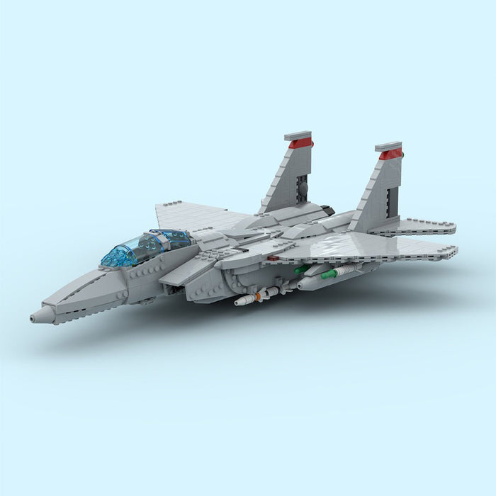 MOC - 210105 F - 15D Eagle Building Blocks - LesDiy - Building Blocks -