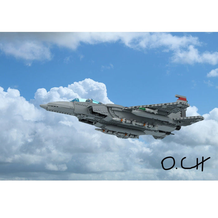 MOC - 210105 F - 15D Eagle Building Blocks - LesDiy - Building Blocks -