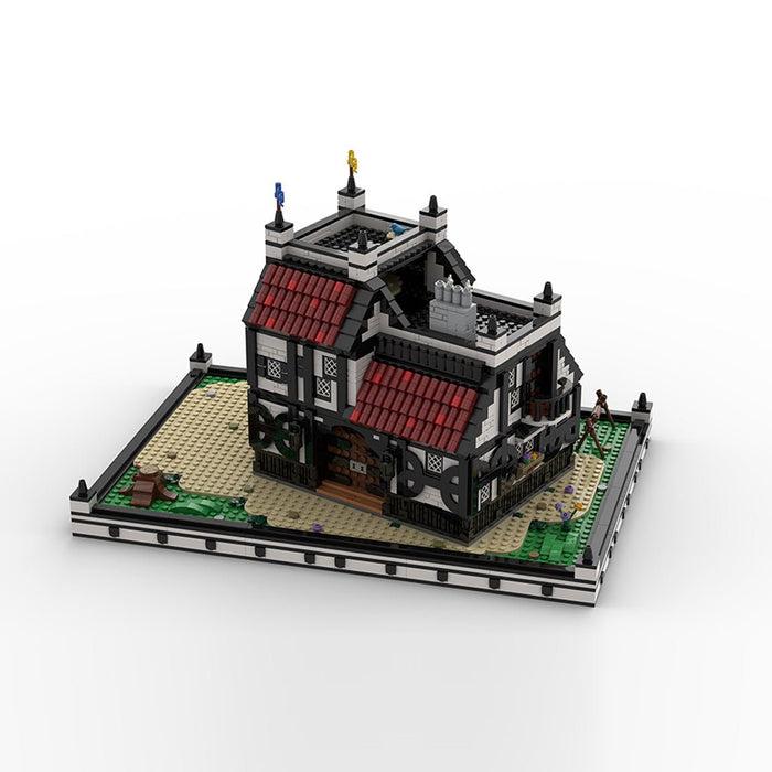MOC - 210215 Ye Olde Tavern & Inn - Medieval Village Diorama Building Blocks - LesDiy - Building Blocks -