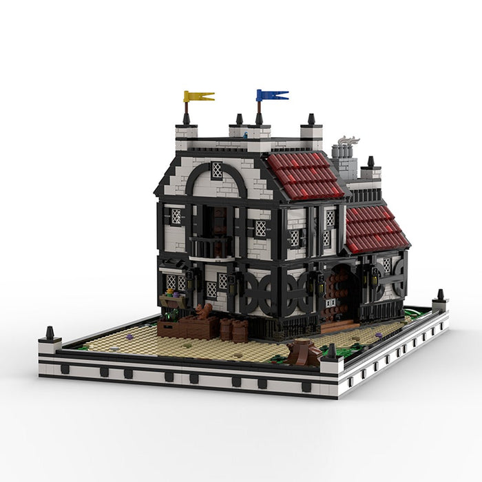 MOC - 210215 Ye Olde Tavern & Inn - Medieval Village Diorama Building Blocks - LesDiy - Building Blocks -
