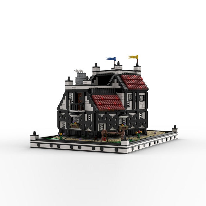 MOC - 210215 Ye Olde Tavern & Inn - Medieval Village Diorama Building Blocks - LesDiy - Building Blocks -