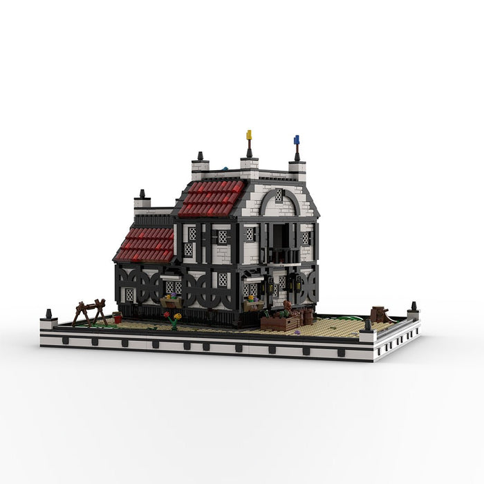 MOC - 210215 Ye Olde Tavern & Inn - Medieval Village Diorama Building Blocks - LesDiy - Building Blocks -