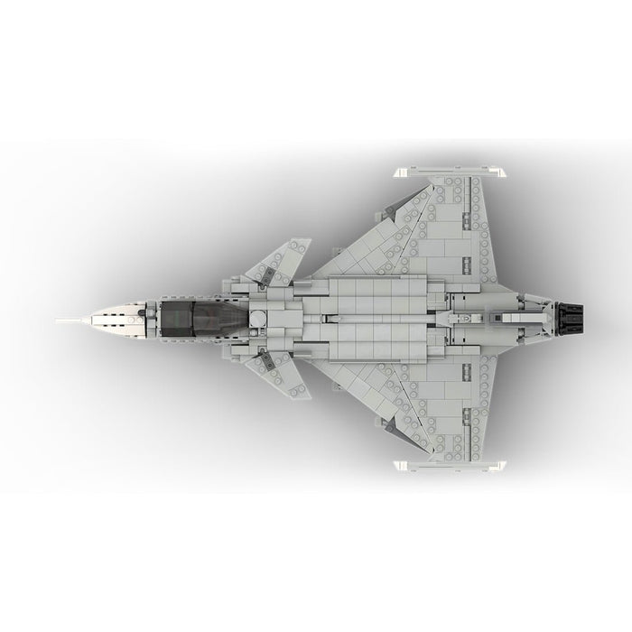 MOC - 210715 Saab | JAS - 39 E GRIPEN - 1:35 Scale Building Blocks - LesDiy - Building Blocks -