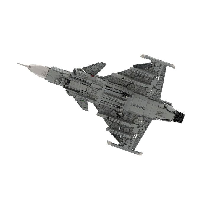 MOC - 210715 Saab | JAS - 39 E GRIPEN - 1:35 Scale Building Blocks - LesDiy - Building Blocks -