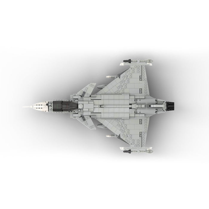 MOC - 210715 Saab | JAS - 39 E GRIPEN - 1:35 Scale Building Blocks - LesDiy - Building Blocks -