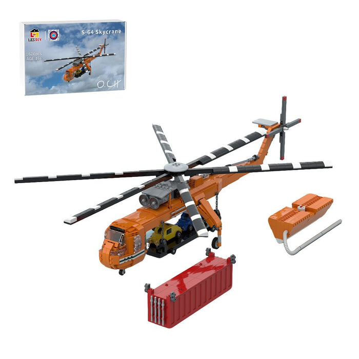 MOC - 211002 Sikorsky S - 64 Skycrane Building Blocks - LesDiy - Building Blocks -