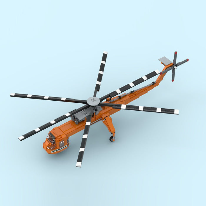 MOC - 211002 Sikorsky S - 64 Skycrane Building Blocks - LesDiy - Building Blocks -