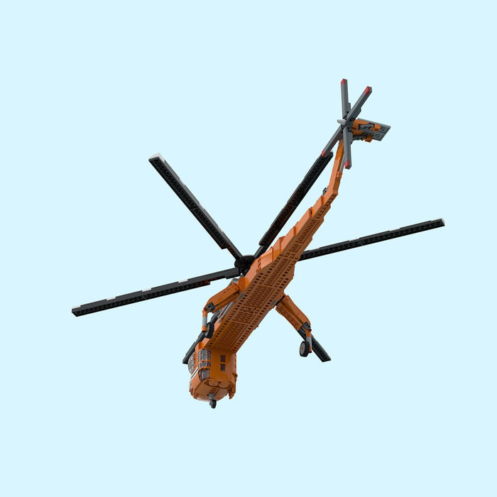 MOC - 211002 Sikorsky S - 64 Skycrane Building Blocks - LesDiy - Building Blocks -