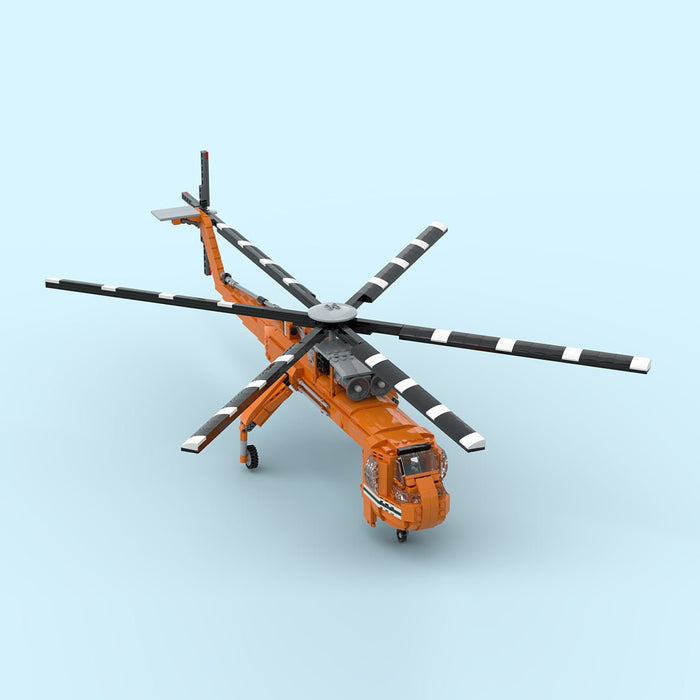 MOC - 211002 Sikorsky S - 64 Skycrane Building Blocks - LesDiy - Building Blocks -