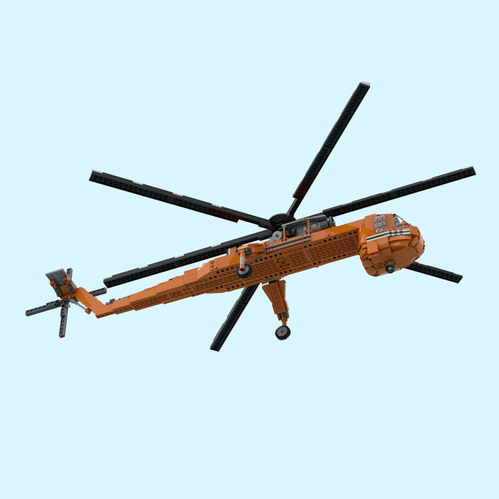 MOC - 211002 Sikorsky S - 64 Skycrane Building Blocks - LesDiy - Building Blocks -