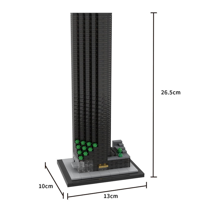 MOC - 211277 Trump Tower New York - 1/800 Scale Building Blocks - LesDiy - Building Blocks -