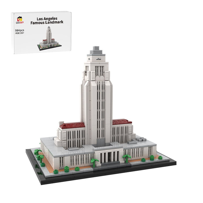 MOC - 211470 Los Angeles City Hall - 1/800 Scale Building Blocks - LesDiy - Building Blocks -
