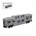 MOC-212051 Santa Fe Double-Decker Canopy Passenger Train Car Building Blocks-LesDiy-Locomotive-