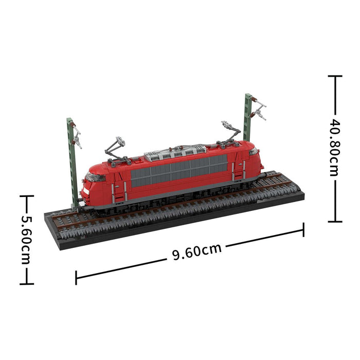 MOC - 212170 German BR103 Locomotive (red) Building Blocks - LesDiy - Building Blocks -