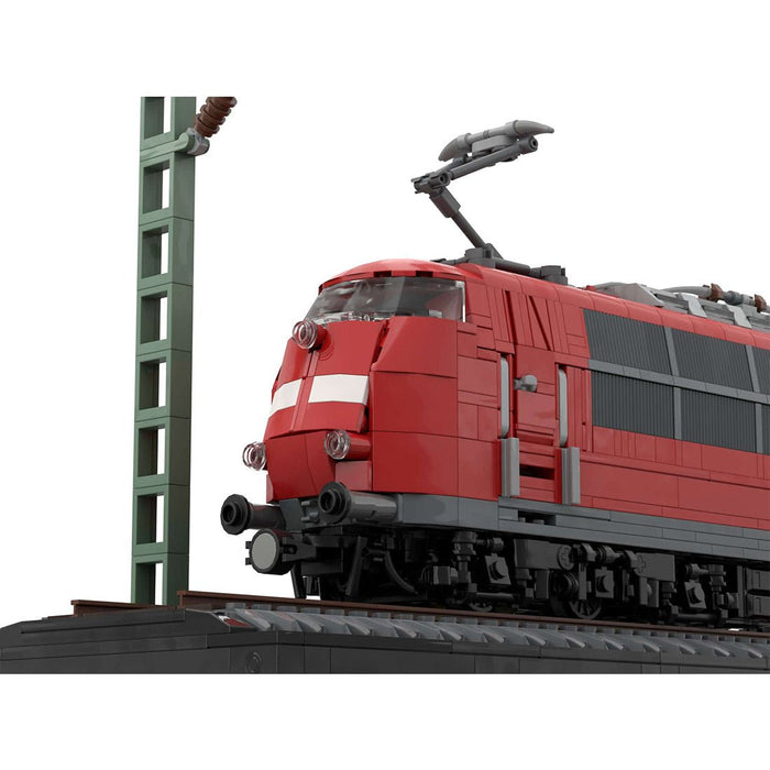 MOC - 212170 German BR103 Locomotive (red) Building Blocks - LesDiy - Building Blocks -