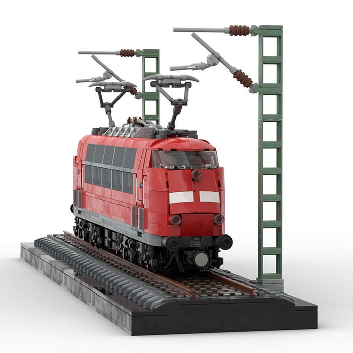 MOC - 212170 German BR103 Locomotive (red) Building Blocks - LesDiy - Building Blocks -