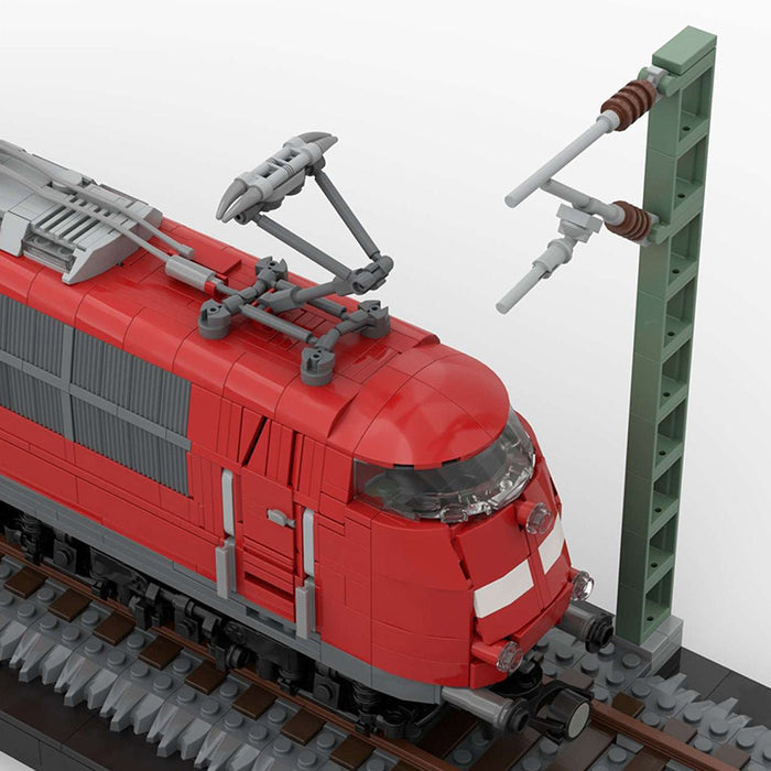 MOC - 212170 German BR103 Locomotive (red) Building Blocks - LesDiy - Building Blocks -