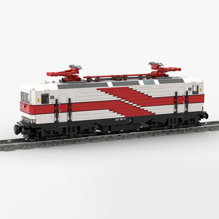 MOC - 212207 Electric Locomotive BR212/243 - Prototype BR212 001 White Lady Building Blocks - LesDiy - Locomotive -