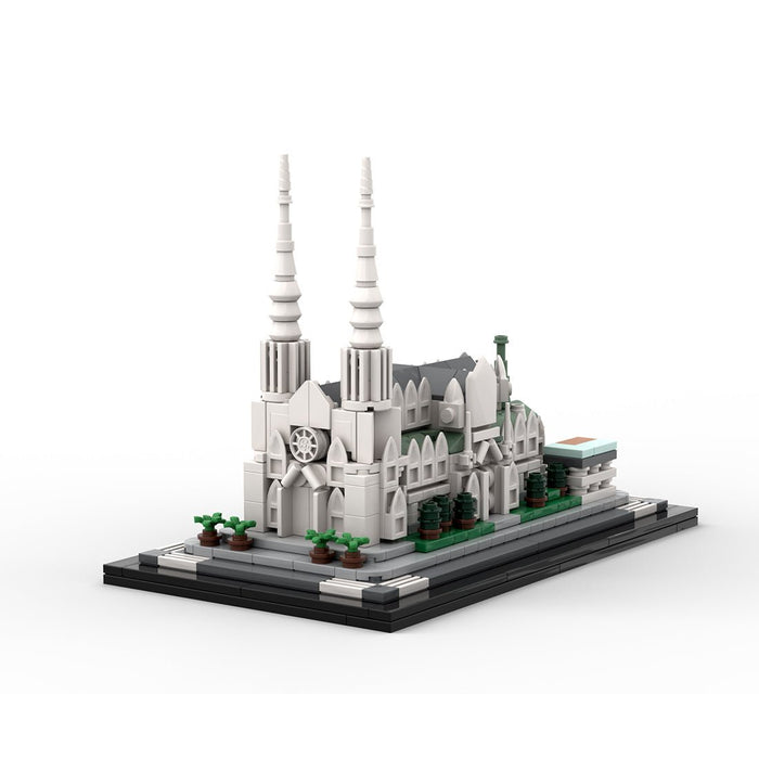 MOC - 212962 St. Patrick's Cathedral 1:800 Scale Building Blocks - LesDiy - Building Blocks -