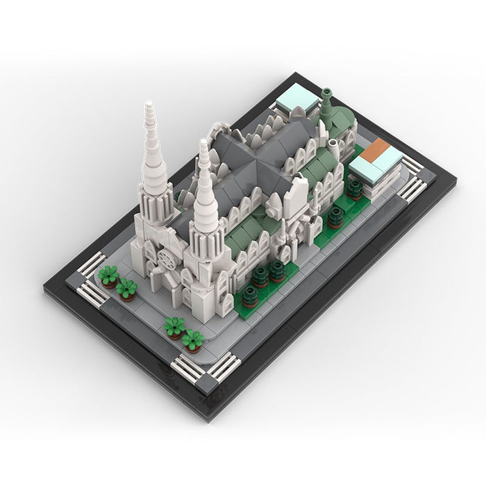 MOC - 212962 St. Patrick's Cathedral 1:800 Scale Building Blocks - LesDiy - Building Blocks -