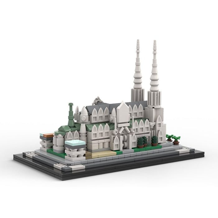 MOC - 212962 St. Patrick's Cathedral 1:800 Scale Building Blocks - LesDiy - Building Blocks -