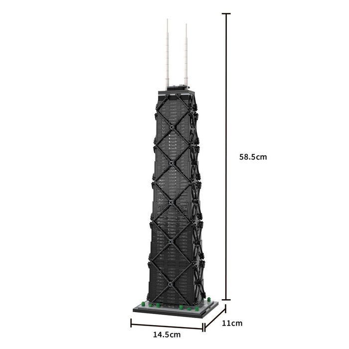 MOC - 213080 John Hancock Center 1:800 Scale Building Blocks - LesDiy - Building Blocks -