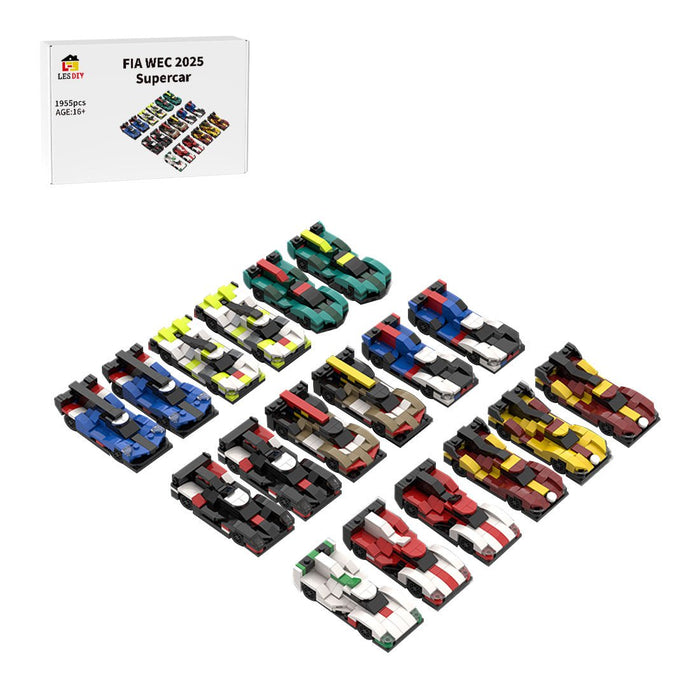 MOC - 213123 2025 WEC Hypercar Grid 5 wide building blocks - LesDiy - building blocks -