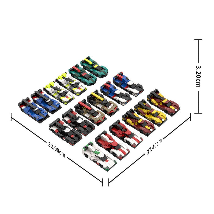 MOC - 213123 2025 WEC Hypercar Grid 5 wide building blocks - LesDiy - building blocks -