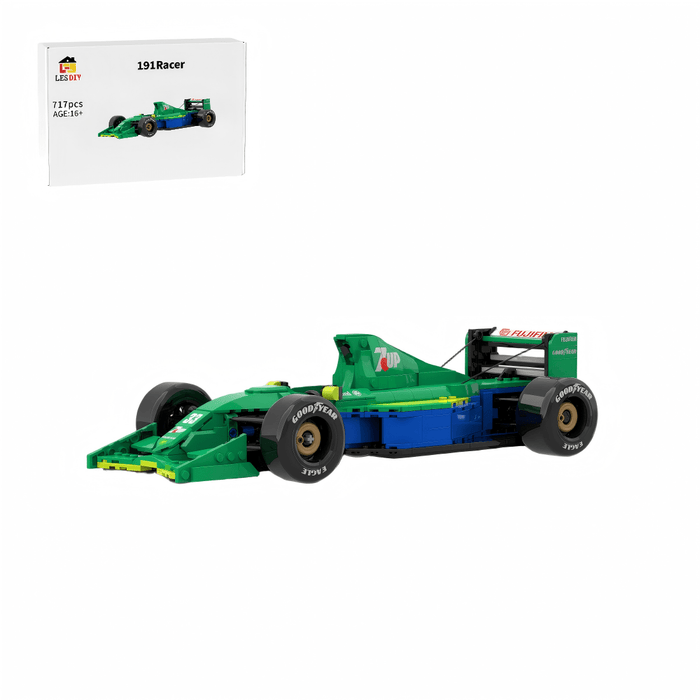 MOC - 213339 1/16 Scale Jordan 191 Race Car Building Blocks - LesDiy -