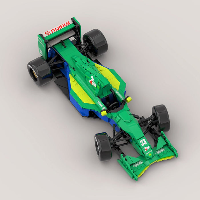 MOC - 213339 1/16 Scale Jordan 191 Race Car Building Blocks - LesDiy -
