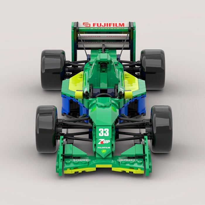 MOC - 213339 1/16 Scale Jordan 191 Race Car Building Blocks - LesDiy -
