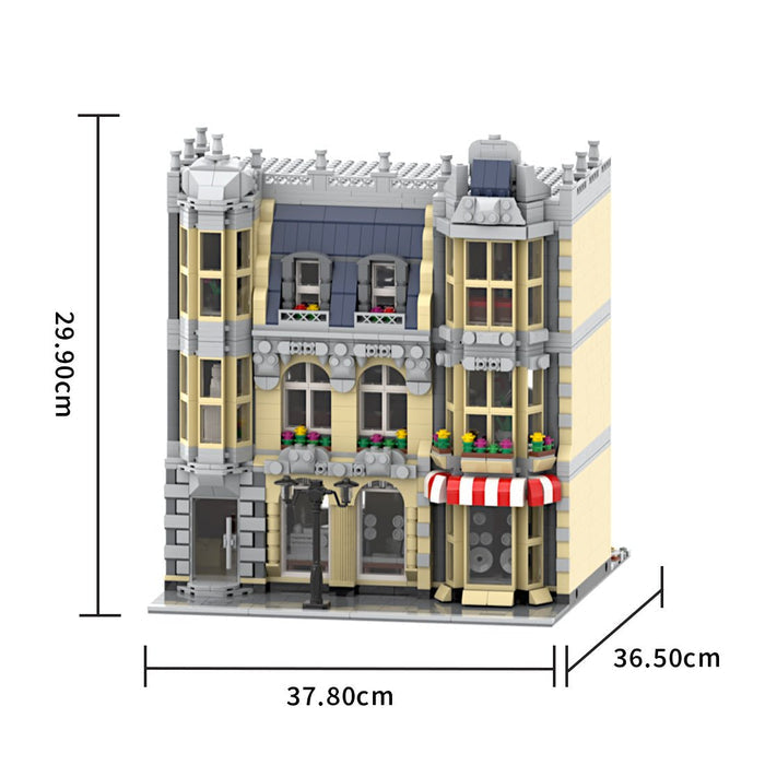 MOC - 214606 HiFi Shop & Residential House Building Blocks - LesDiy - Building Blocks -