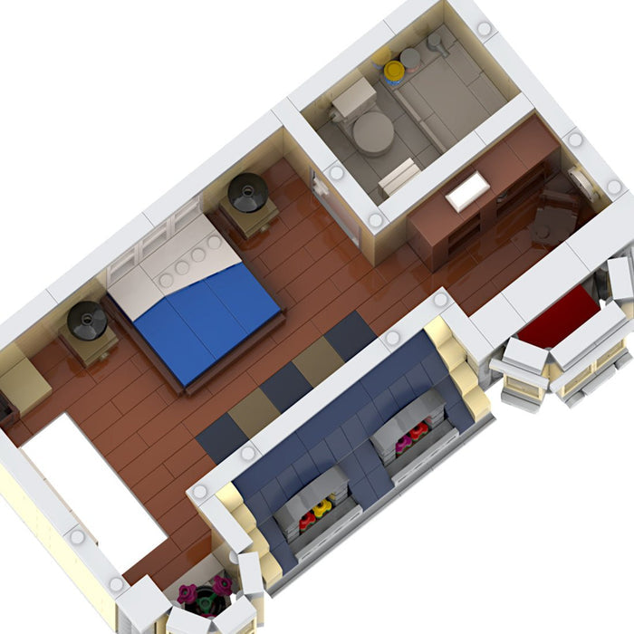 MOC - 214606 HiFi Shop & Residential House Building Blocks - LesDiy - Building Blocks -