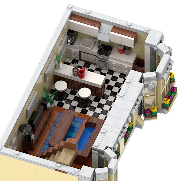 MOC - 214606 HiFi Shop & Residential House Building Blocks - LesDiy - Building Blocks -