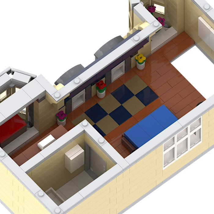 MOC - 214606 HiFi Shop & Residential House Building Blocks - LesDiy - Building Blocks -