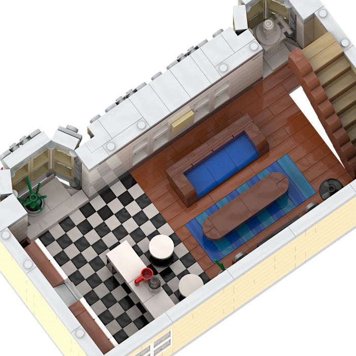 MOC - 214606 HiFi Shop & Residential House Building Blocks - LesDiy - Building Blocks -