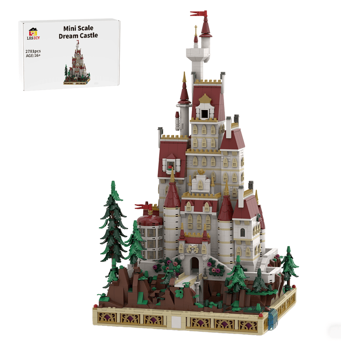 MOC - 216326 Beauty and the Beast mini scale Castle Building Blocks - LesDiy - Building Blocks -