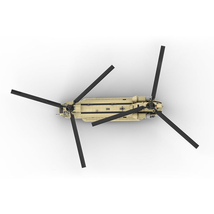 MOC - 217684 Boeing | CH - 47 F CHINOOK - 1:35 Scale Building Blocks - LesDiy - Building Blocks -