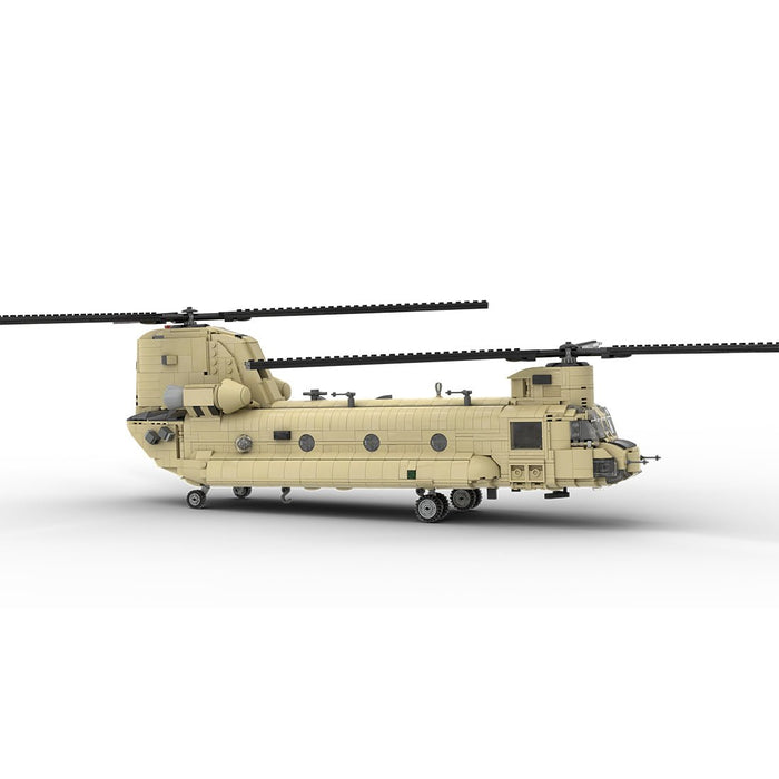 MOC - 217684 Boeing | CH - 47 F CHINOOK - 1:35 Scale Building Blocks - LesDiy - Building Blocks -