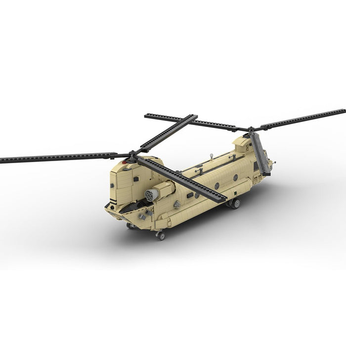 MOC - 217684 Boeing | CH - 47 F CHINOOK - 1:35 Scale Building Blocks - LesDiy - Building Blocks -