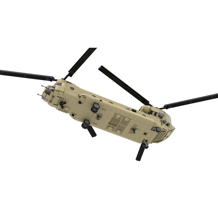 MOC - 217684 Boeing | CH - 47 F CHINOOK - 1:35 Scale Building Blocks - LesDiy - Building Blocks -