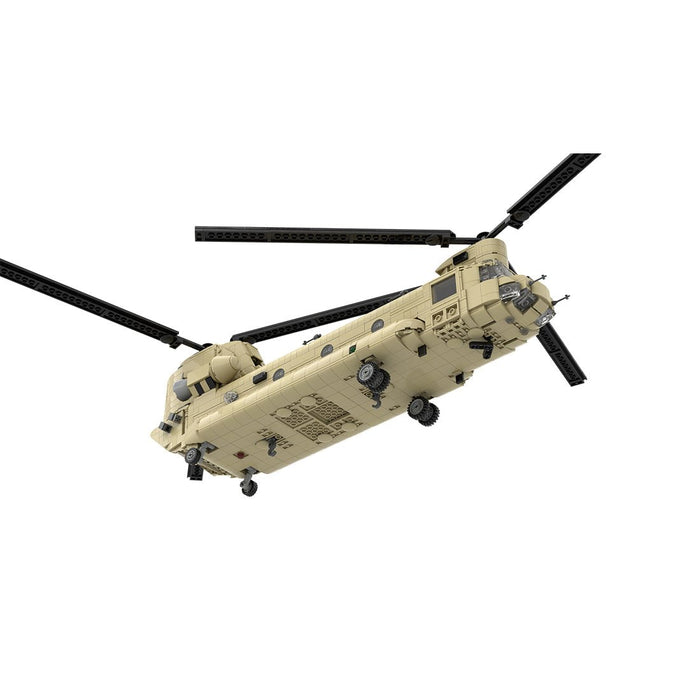 MOC - 217684 Boeing | CH - 47 F CHINOOK - 1:35 Scale Building Blocks - LesDiy - Building Blocks -