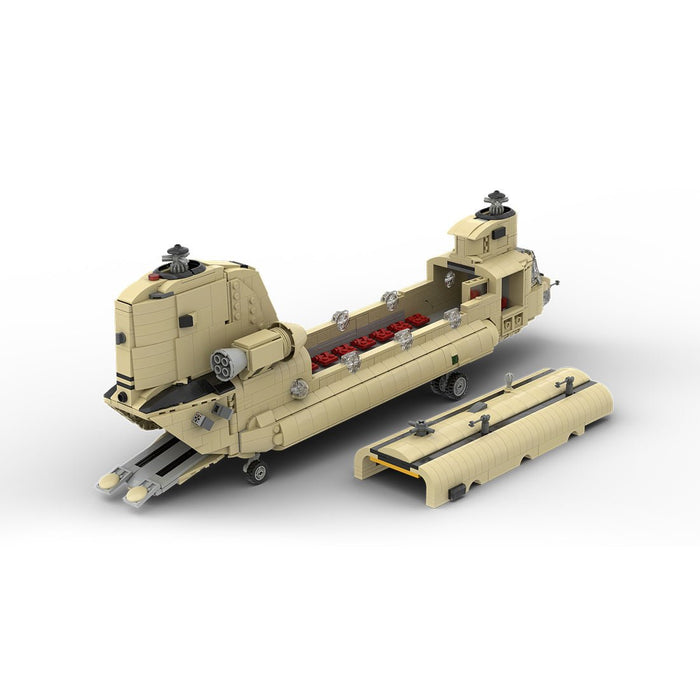 MOC - 217684 Boeing | CH - 47 F CHINOOK - 1:35 Scale Building Blocks - LesDiy - Building Blocks -