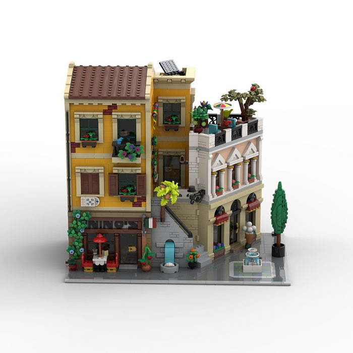 MOC - 217918 Italian Street Corner Building Blocks - LesDiy -