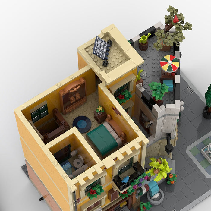 MOC - 217918 Italian Street Corner Building Blocks - LesDiy -