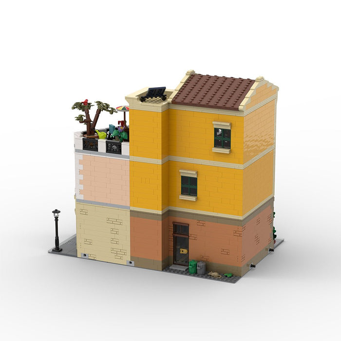 MOC - 217918 Italian Street Corner Building Blocks - LesDiy -