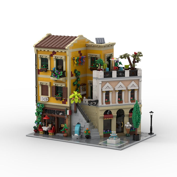 MOC - 217918 Italian Street Corner Building Blocks - LesDiy -